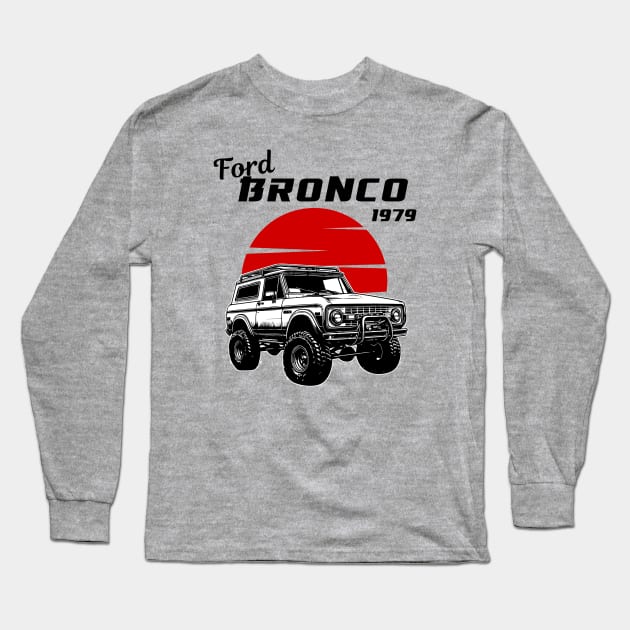 Bronco - Offroad Car Long Sleeve T-Shirt by mirailecs